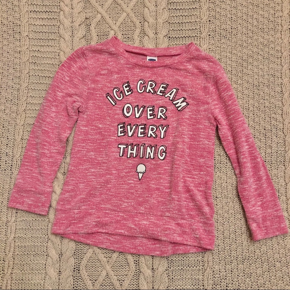 Ice Cream Over Everything Long Sleeve Top